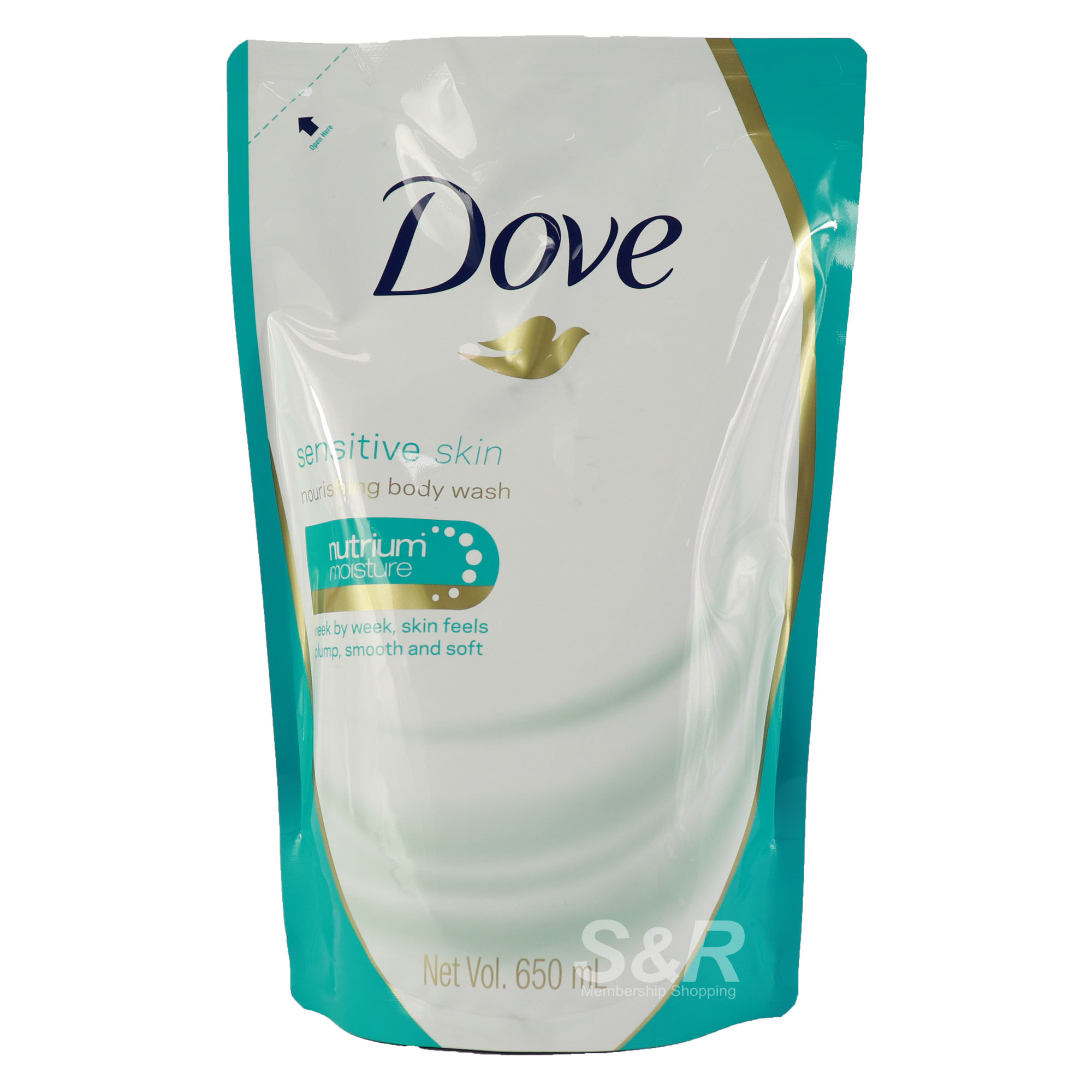 Dove Nourishing Body Wash Sensitive Skin Refill 650mL